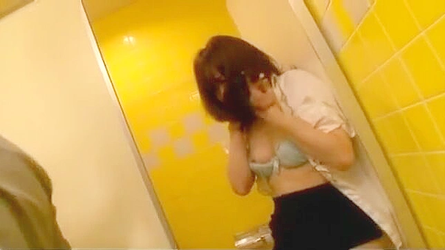 Asian Girl Public Toilet punishment leads to steamy stranger sex