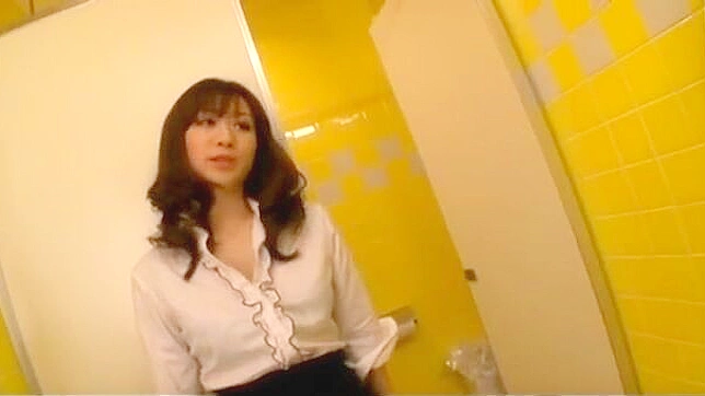 Asian Girl Public Toilet punishment leads to steamy stranger sex