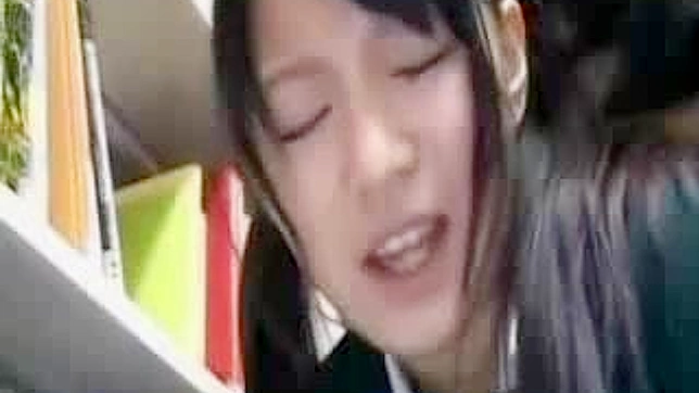 Grope and Fuck at Library - Japanese Schoolgirl Secret Sex Life