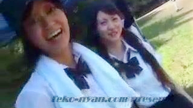 Caught in Action! Asians Teen Girls' Sexy Baseball Game
