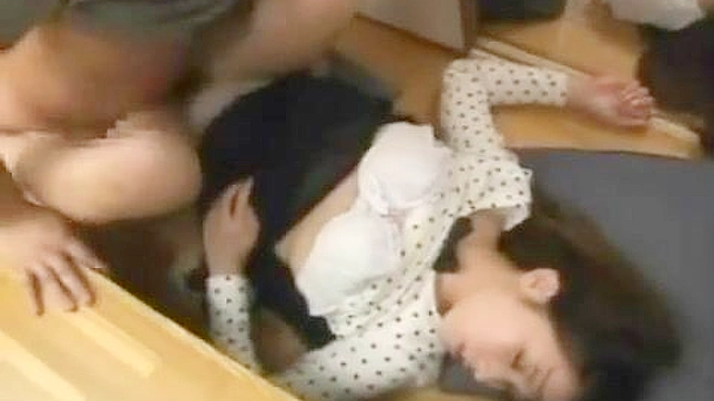 Japanese Schoolgirl Gets Gangbanged at Wild Party