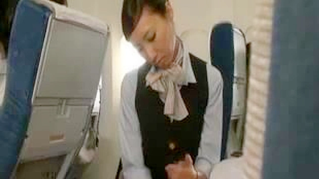 Tekoki Treat by JAV Stewardess in Public CFNM