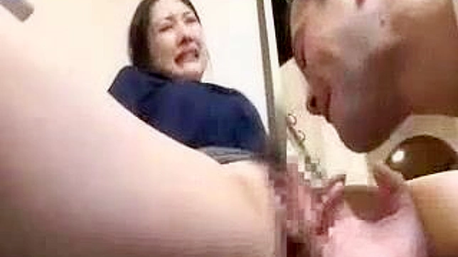 Mom New Boyfriend Surprises Nippon girl from behind
