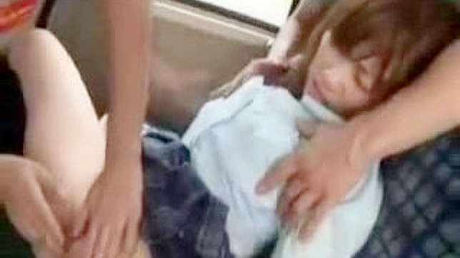 Molested on the bus by two guys, this teen wild ride in Japan.