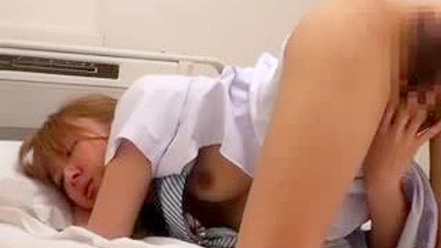 JAV Nurse Secret Masturbation Session Caught on Camera