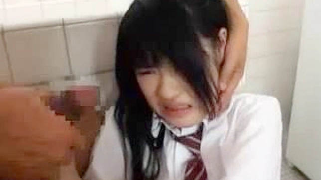 JAV女子校生がトイレの個室で犯される