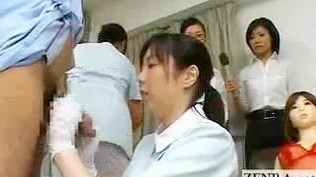 Unusual Research on Penis Measurement by Bizarre Japan Doctor Handjob Technique