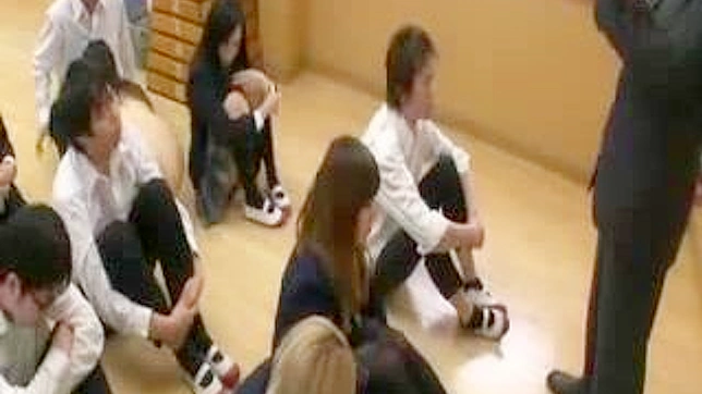 Naughty Schoolgirls in Invisible Nudist Play at Nippon School