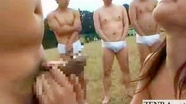 Wild Outdoor Orgy with Cumshots in Japan