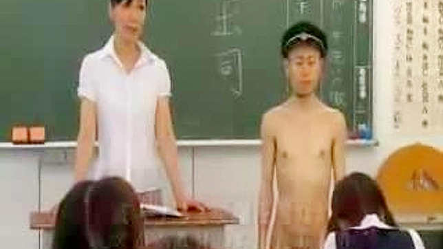 Sexy Schoolgirl Goes Nude in Public! New Oriental Transfer Student Wild CFNM Adventure