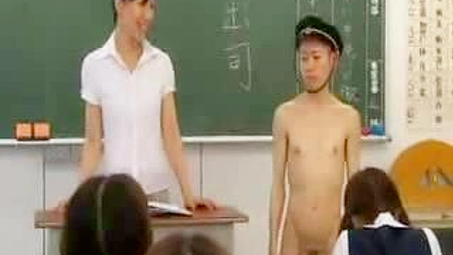 Sexy Schoolgirl Goes Nude in Public! New Oriental Transfer Student Wild CFNM Adventure