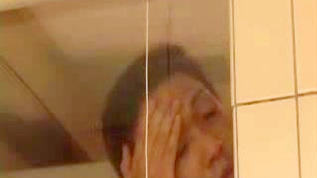 Mature Woman Sensual Soak Surprised by Peeping Son