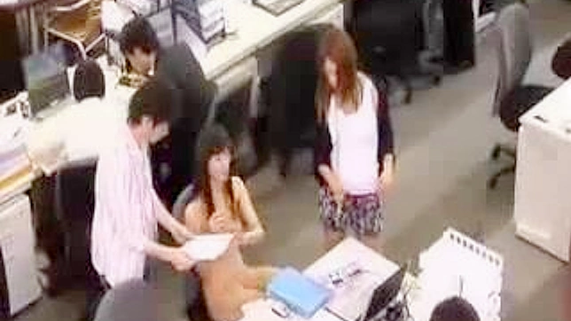 Naughty Nudes in the Asian Office