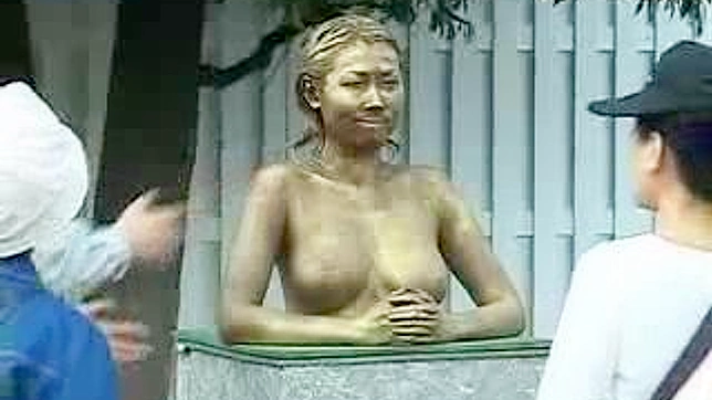 JAV Garden Statue Titty Fondle - JAV XXX TUBE