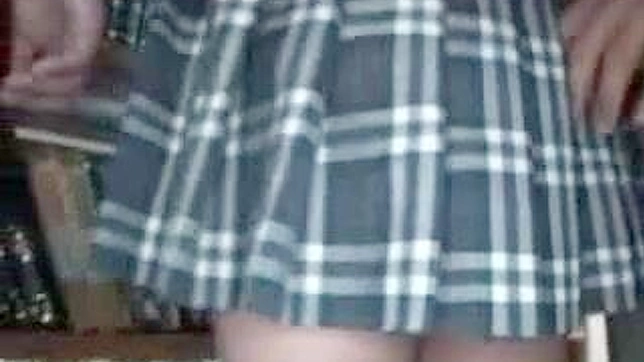 Sexy Schoolgirl Gets Touched in Quiet Library