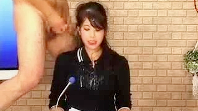 Asians Scandalous Facial on News Show