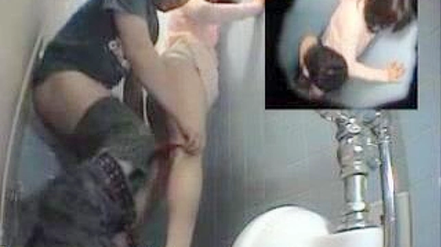 トイレのセックス・シーン - スパイ・カメラが捉えたホットなティーン・アクション
