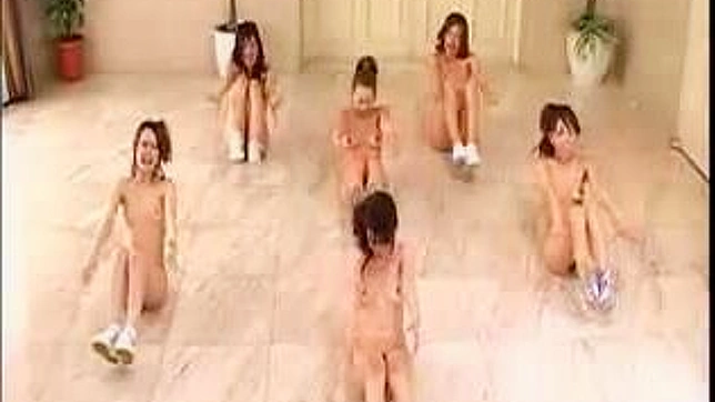 Nude Workout with Aerobics - Japanese Girls Go Nudist