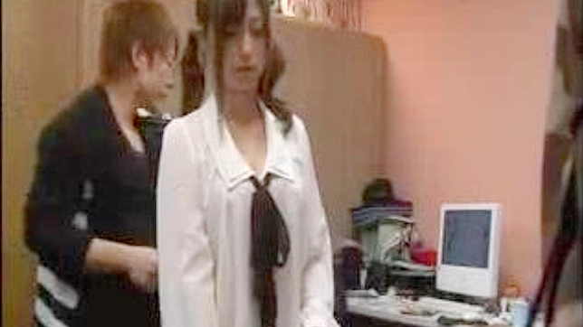 Cute Co-Worker Gets Fucked at Workplace in Japan