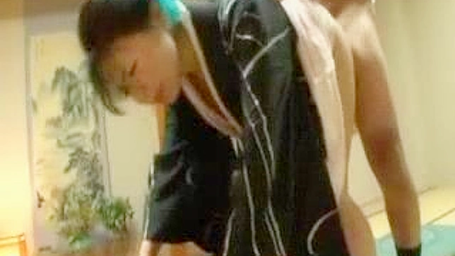 Kimono-Clad Milf Gets Pounded by Hubby Pal in Hot Asian Sex