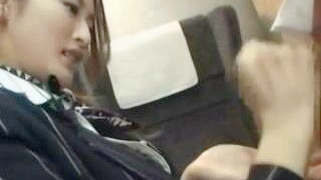 Oriental Train Hostess Gives Sensual Blowjob to Elderly Passenger