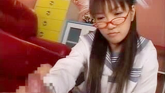 Oriental Schoolgirl Sensual Footjob Leaves Him Spent