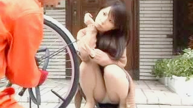 Japanese Bike Repairman Secret Affair with Naughty Housewife