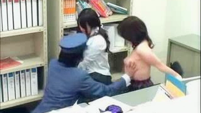 Asian Policeman Wild Sex Romp with Young Girls in Custody