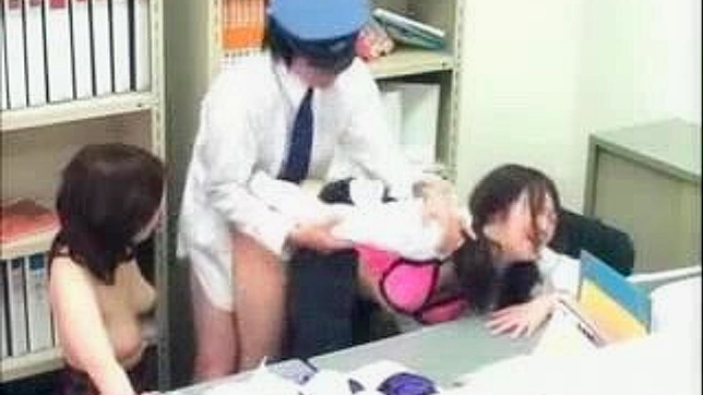 Asian Policeman Wild Sex Romp with Young Girls in Custody