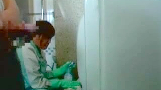 JAV Toilet Cleaner Gets Surprised by Stranger Secret Spray