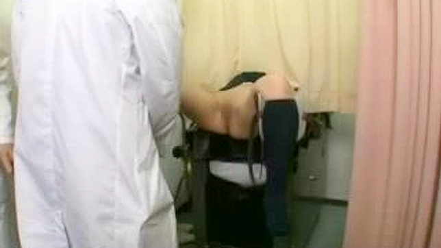 Gynecological Exam Turns Into Rough Sex with Old Doctor and Schoolgirl boyfriend watches