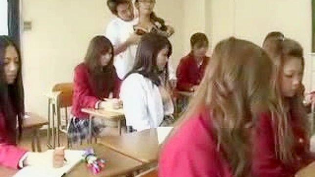 Unforgettable Lesson - Time Stopping in Action with Hot Japan Schoolgirls