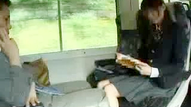 Public train ride turns pervy for schoolgirl in Japan