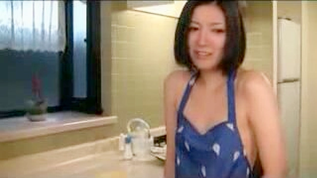 Son Horny friend can't resist sexy Asian housewife