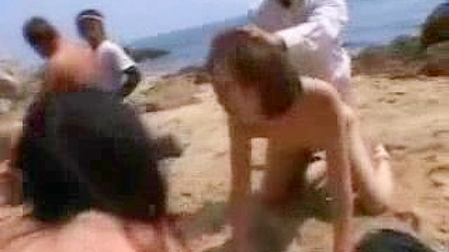 Public Beach Orgy with Nippon Girls and Pervert guys