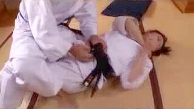 Japan Karate Beauty Gets Dominated by Wise Sensei