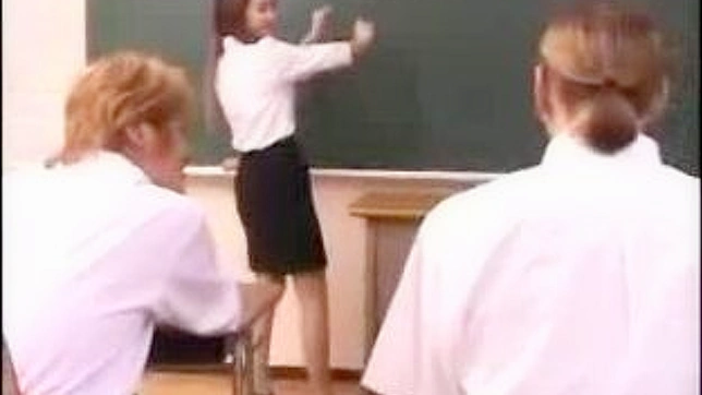 Shocking First Day - Japanese Teacher Seduced by Pervy Student