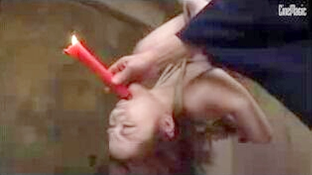 Candle Play With Violated Asian Beauty