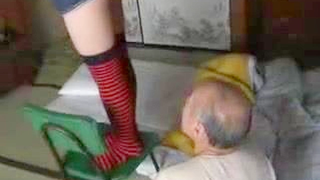 Sexy JAV teen helps grandfather in steamy bath