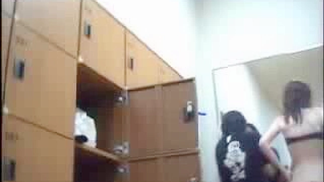 Sneak Peek into Private Moments - Naughty Japanese Schoolgirls in Locker Room