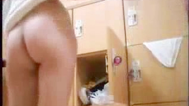 Sneak Peek into Private Moments - Naughty Japanese Schoolgirls in Locker Room