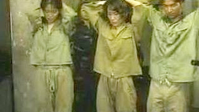 女性囚人、日本で兵士と電撃ファック