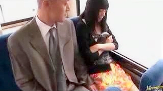 Public Bus Scandal - Naughty Oriental Girl and Dirty old man Wild Ride