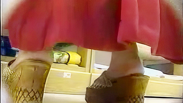 市場と路上で撮影された日本のアップスカート・ビデオ