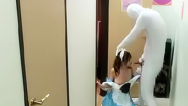 Invisible man roughly fucked maid in hotel