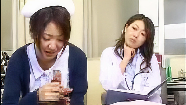 Japanese Nurse Listening Doctors Orders for Experiment