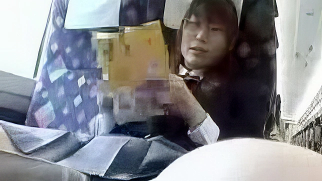 asian studentgirl in train