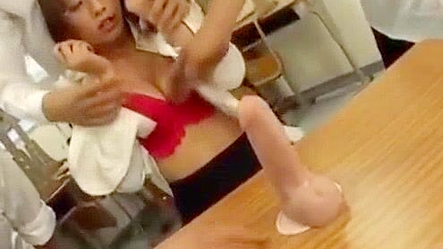 Japanese Teacher Gets Creamed by Bad Students in Classroom