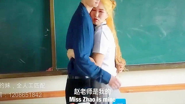 Uncensored Asian Blonde Teen Students Seducing Their Hot teachers for sex