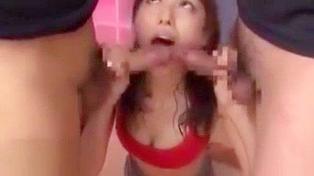 Japanese Yoga Teacher's Cumshot Fetish Training with Blowjob, Threesome & Deepthroat